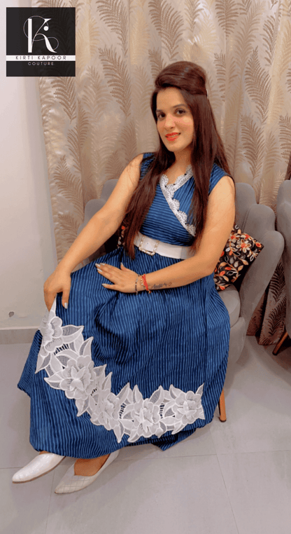 Cotton Kurti With Heavy Lace Work - Kirti Kapoor Couture