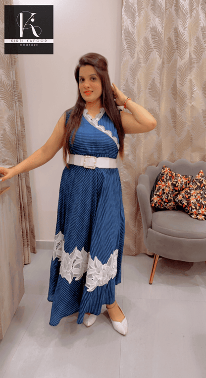 Cotton Kurti With Heavy Lace Work - Kirti Kapoor Couture