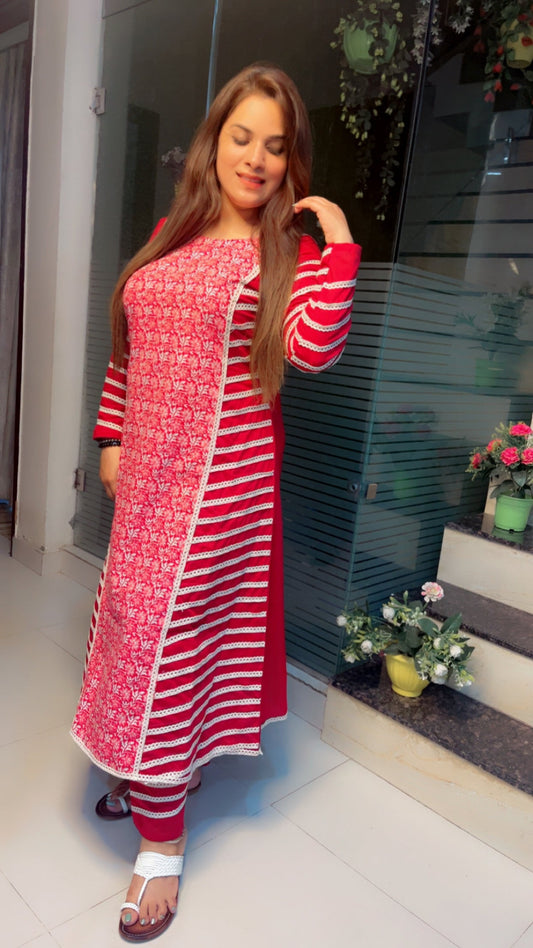 Cotton Printed Kurti Set - Kirti Kapoor Couture