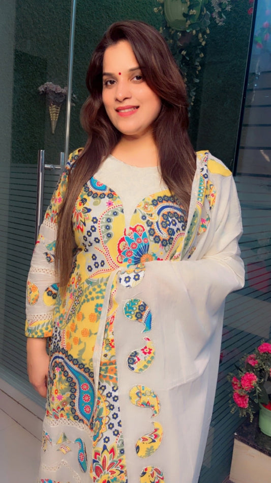 Cotton Printed Suit - Kirti Kapoor Couture