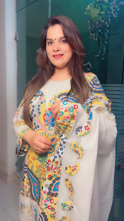 Cotton Printed Suit - Kirti Kapoor Couture