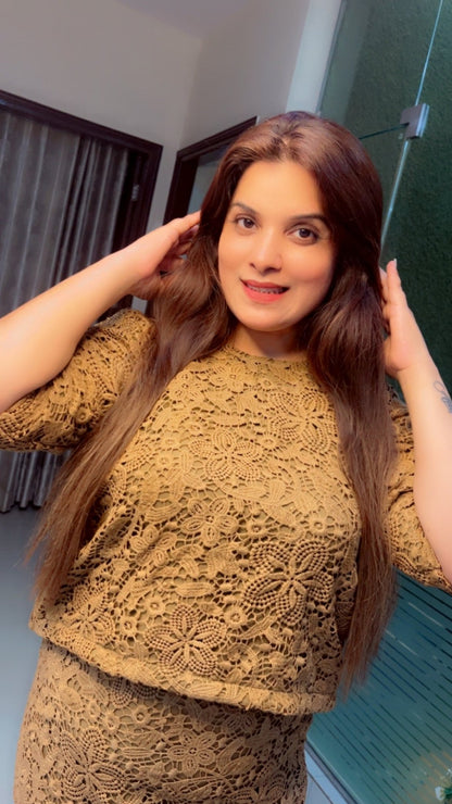 Crochet Skirt & Top - Kirti Kapoor Couture