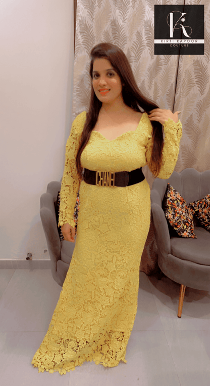 Croshio Fabric Gown - Fully Customisable - Kirti Kapoor Couture
