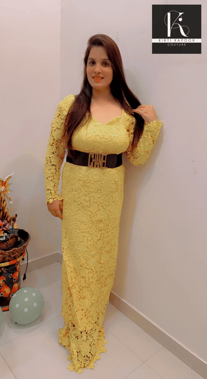 Croshio Fabric Gown - Fully Customisable - Kirti Kapoor Couture