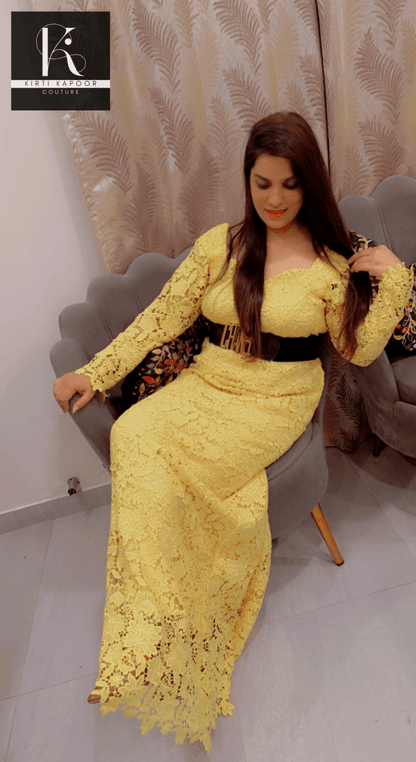 Croshio Fabric Gown - Fully Customisable - Kirti Kapoor Couture