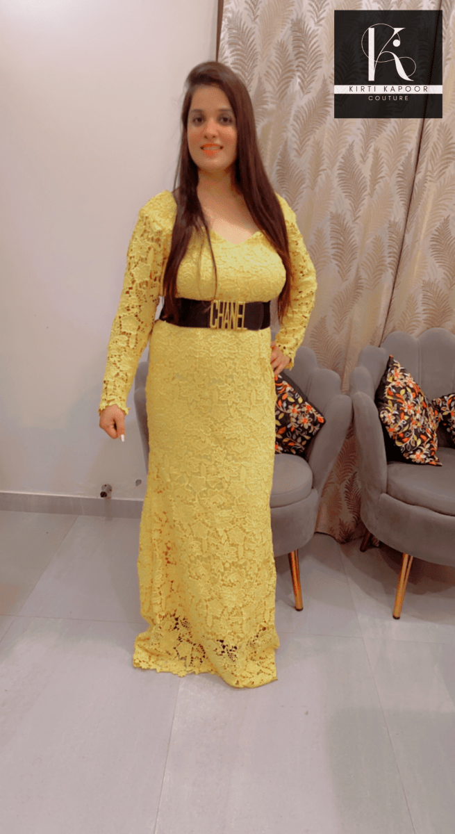 Croshio Fabric Gown - Fully Customisable - Kirti Kapoor Couture
