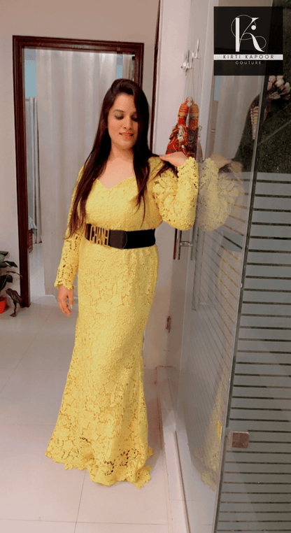 Croshio Fabric Gown - Fully Customisable - Kirti Kapoor Couture