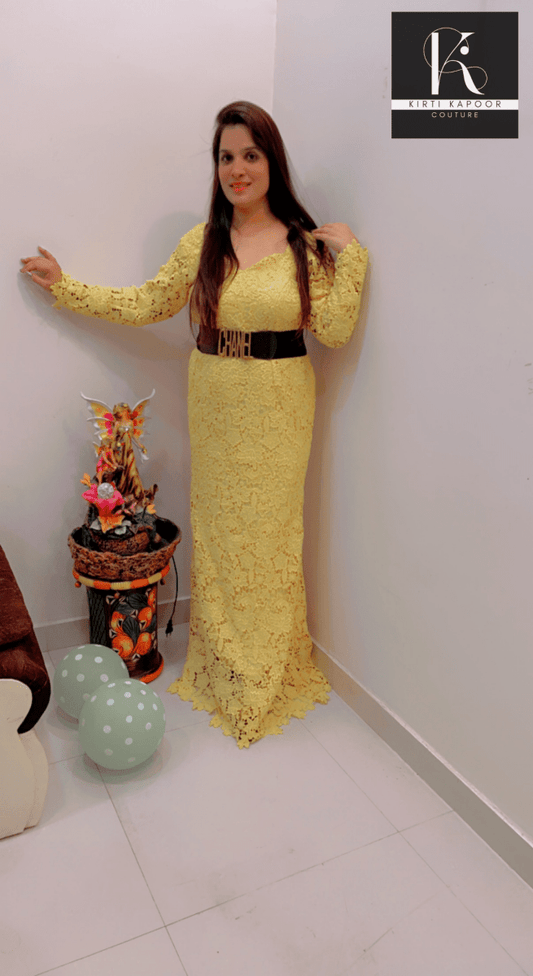 Croshio Fabric Gown - Fully Customisable - Kirti Kapoor Couture