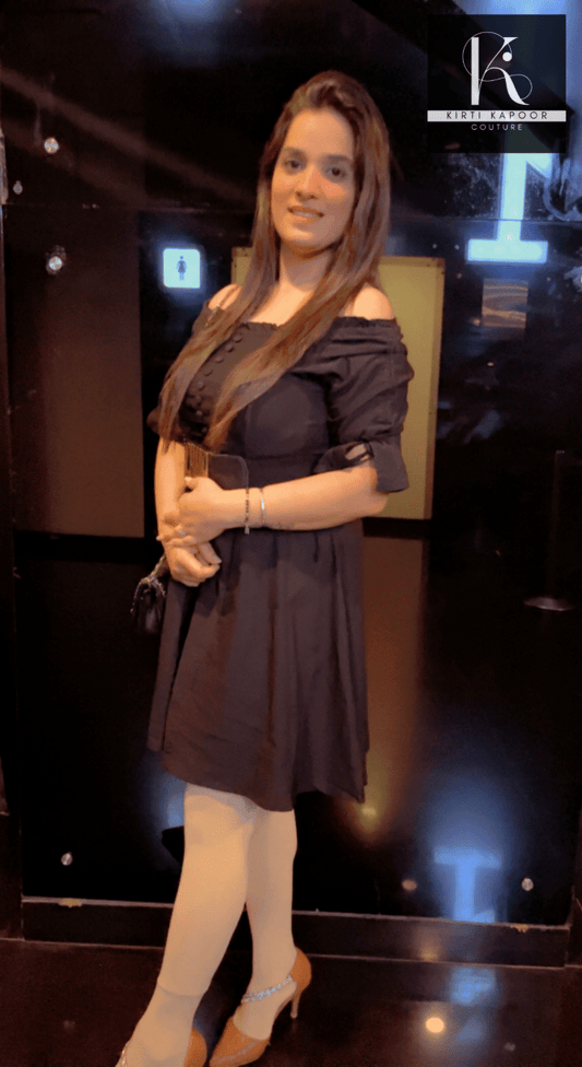 Custom - Made Black Dress by KIRTI KAPOOR - Kirti Kapoor Couture
