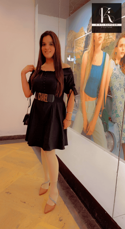 Custom - Made Black Dress by KIRTI KAPOOR - Kirti Kapoor Couture