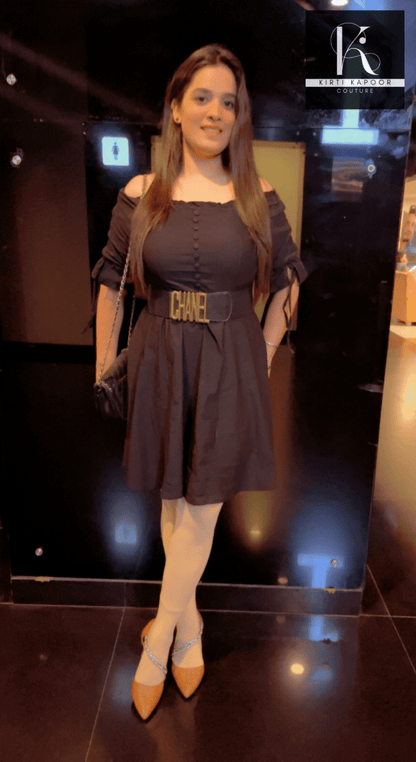 Custom - Made Black Dress by KIRTI KAPOOR - Kirti Kapoor Couture