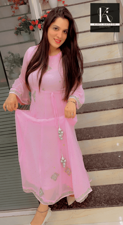 Custom - Made Light Pink Gown by Kirti Kapoor - Kirti Kapoor Couture