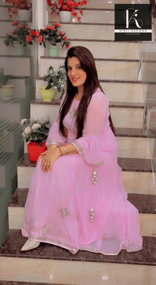 Custom - Made Light Pink Gown by Kirti Kapoor - Kirti Kapoor Couture