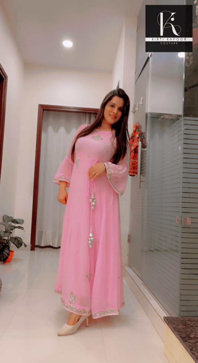 Custom - Made Light Pink Gown by Kirti Kapoor - Kirti Kapoor Couture