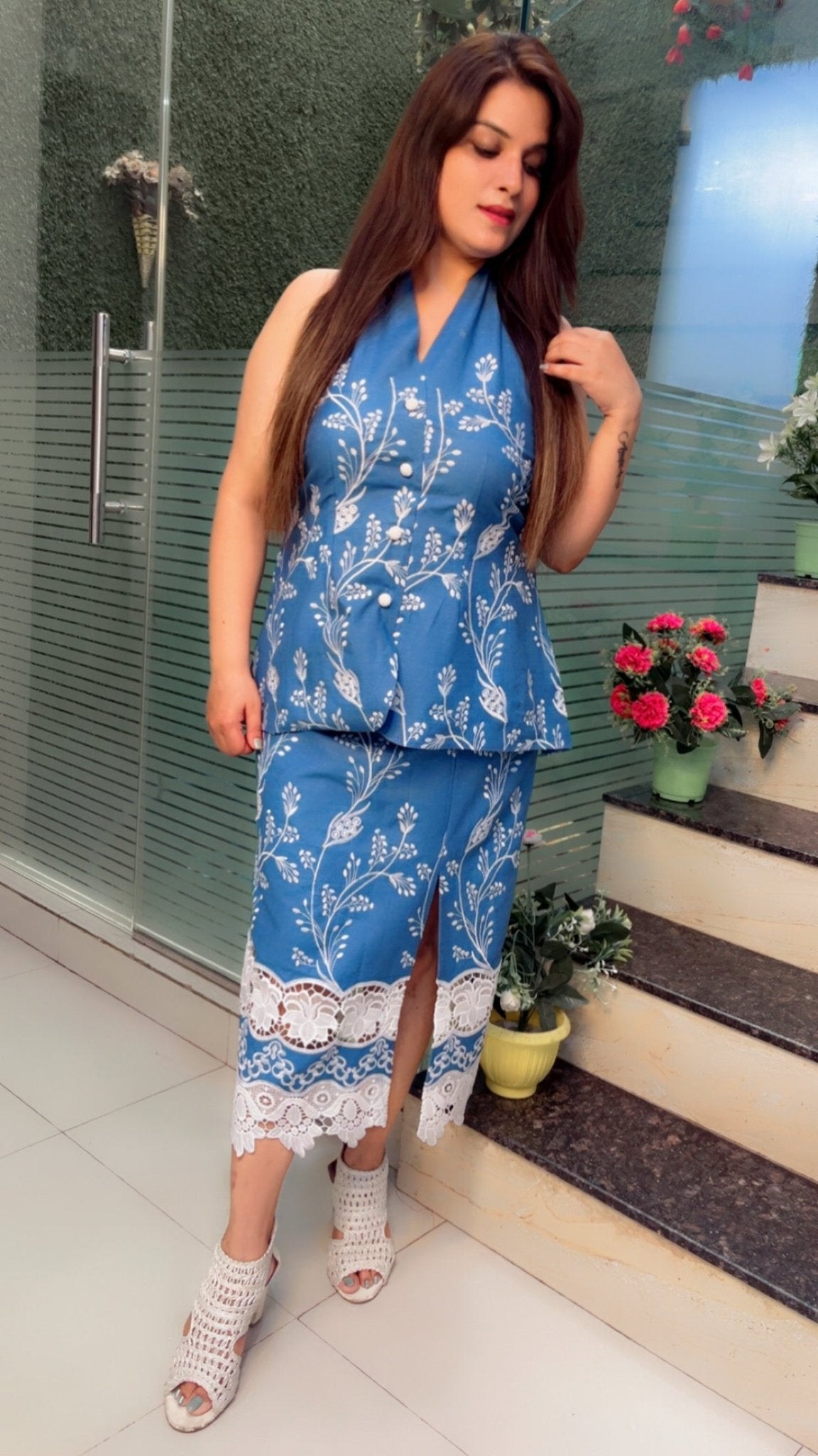 Denim Skirt & Top - Kirti Kapoor Couture