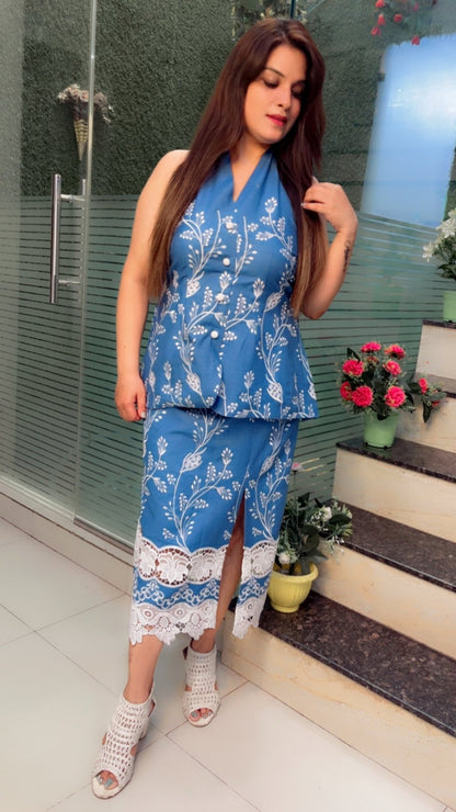 Denim Skirt & Top - Kirti Kapoor Couture