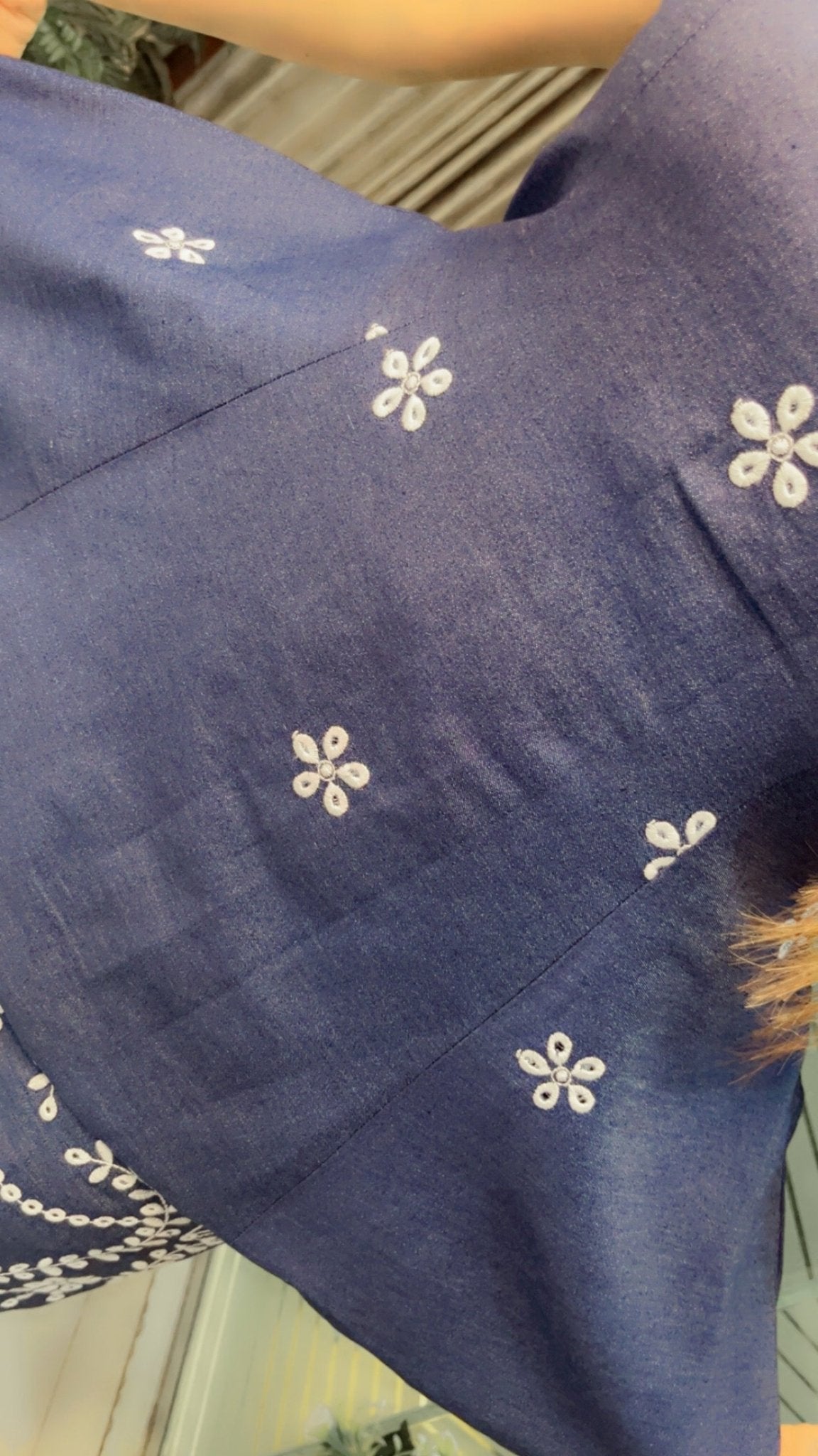 Denim Skirt & Top with Bow designing - Kirti Kapoor Couture