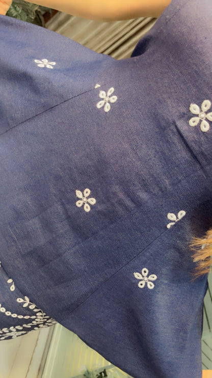 Denim Skirt & Top with Bow designing - Kirti Kapoor Couture