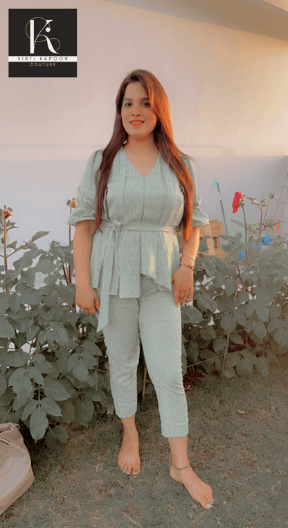 Designer Chicken Fabric Co - ord Set - Kirti Kapoor Couture