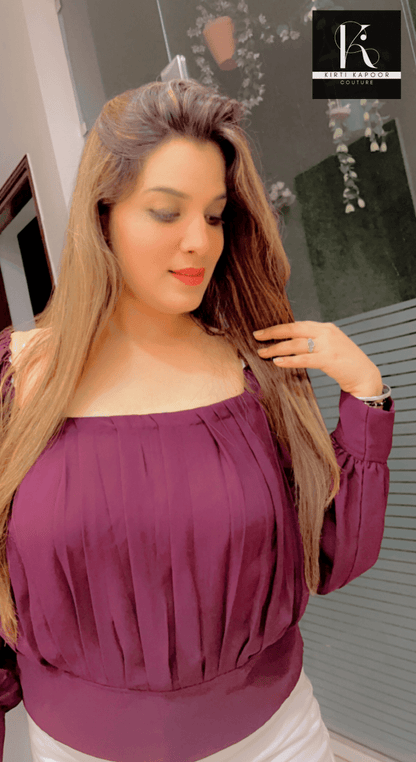 Designer Custom - Made Top by Kirti Kapoor - Kirti Kapoor Couture