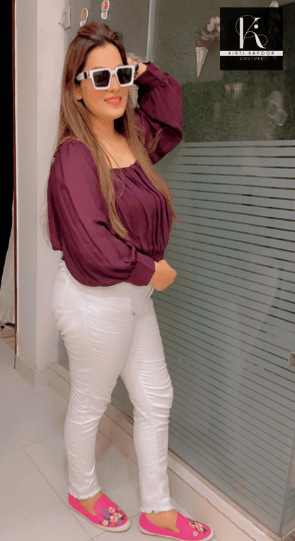 Designer Custom - Made Top by Kirti Kapoor - Kirti Kapoor Couture