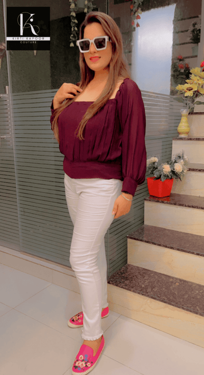 Designer Custom - Made Top by Kirti Kapoor - Kirti Kapoor Couture