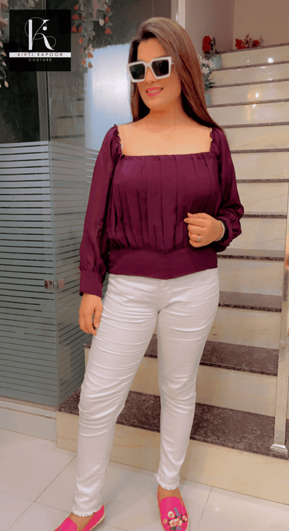 Designer Custom - Made Top by Kirti Kapoor - Kirti Kapoor Couture