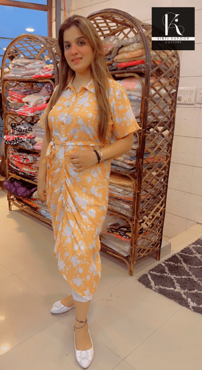 Designer Draped Kurti by Kirti Kapoor - Kirti Kapoor Couture