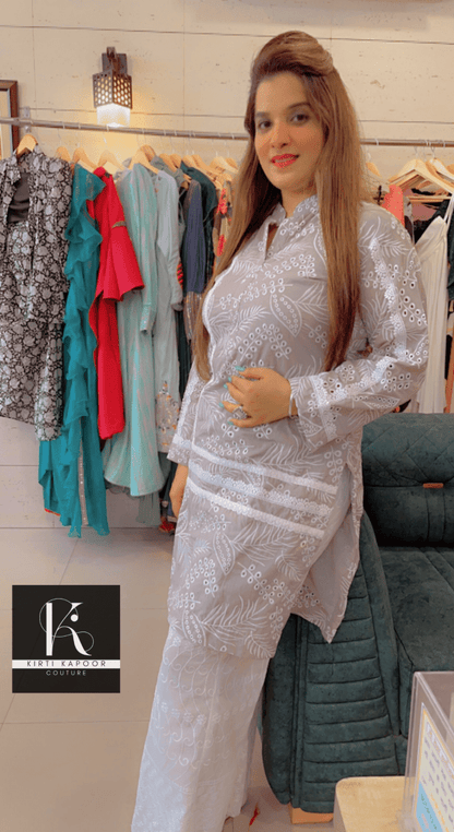 Designer Embroidered Kurti Set - Kirti Kapoor Couture