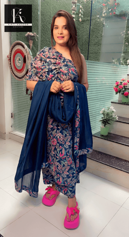 Designer Georgette Suit with Matching Dupatta - Kirti Kapoor Couture