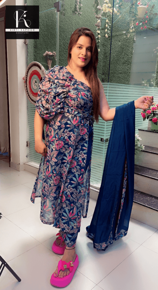 Designer Georgette Suit with Matching Dupatta - Kirti Kapoor Couture