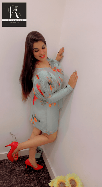 Designer Organza Tunic by Kirti Kapoor - Kirti Kapoor Couture