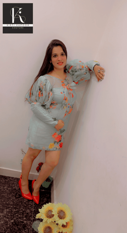 Designer Organza Tunic by Kirti Kapoor - Kirti Kapoor Couture