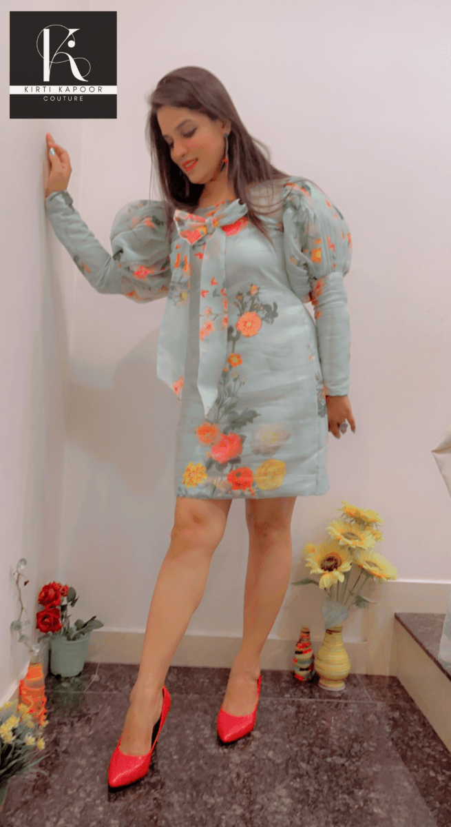 Designer Organza Tunic by Kirti Kapoor - Kirti Kapoor Couture