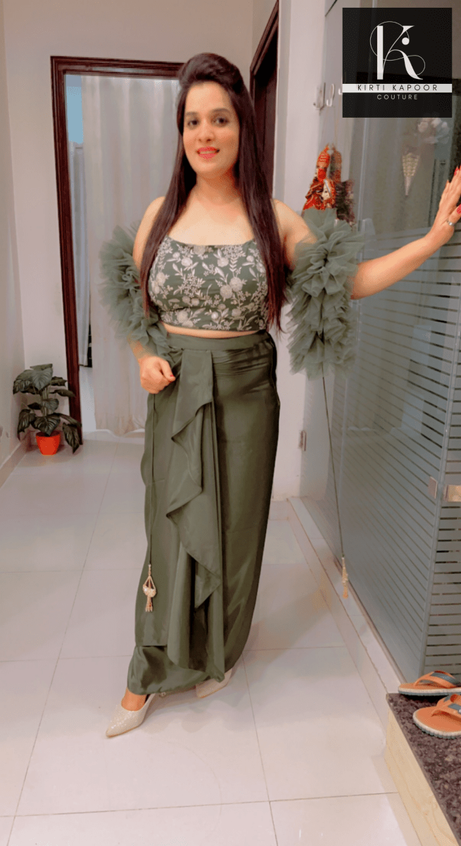 Designer Three Piece Set For Wedding Parties - Kirti Kapoor Couture