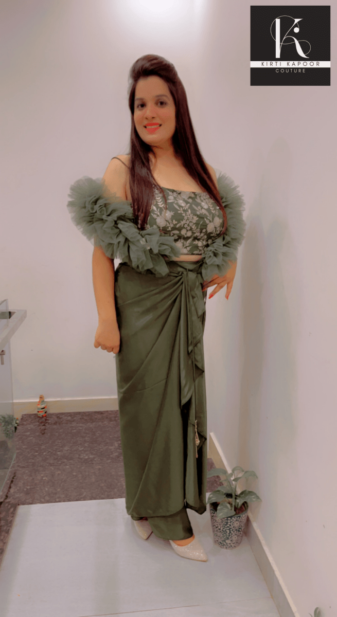 Designer Three Piece Set For Wedding Parties - Kirti Kapoor Couture
