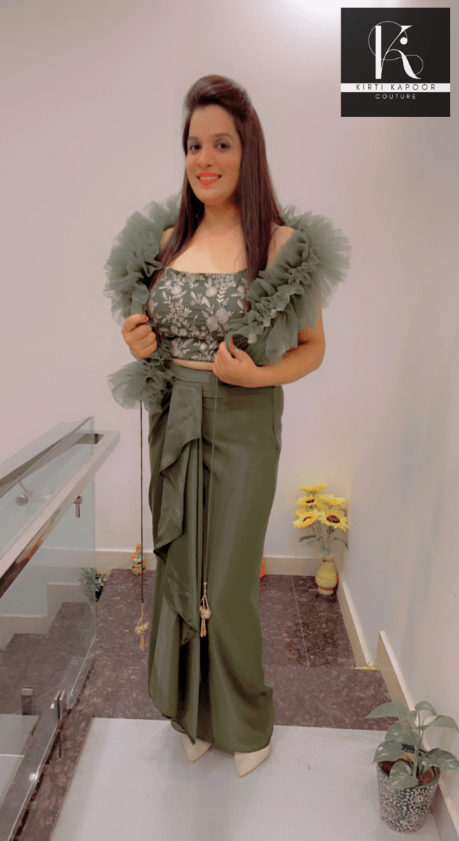 Designer Three Piece Set For Wedding Parties - Kirti Kapoor Couture