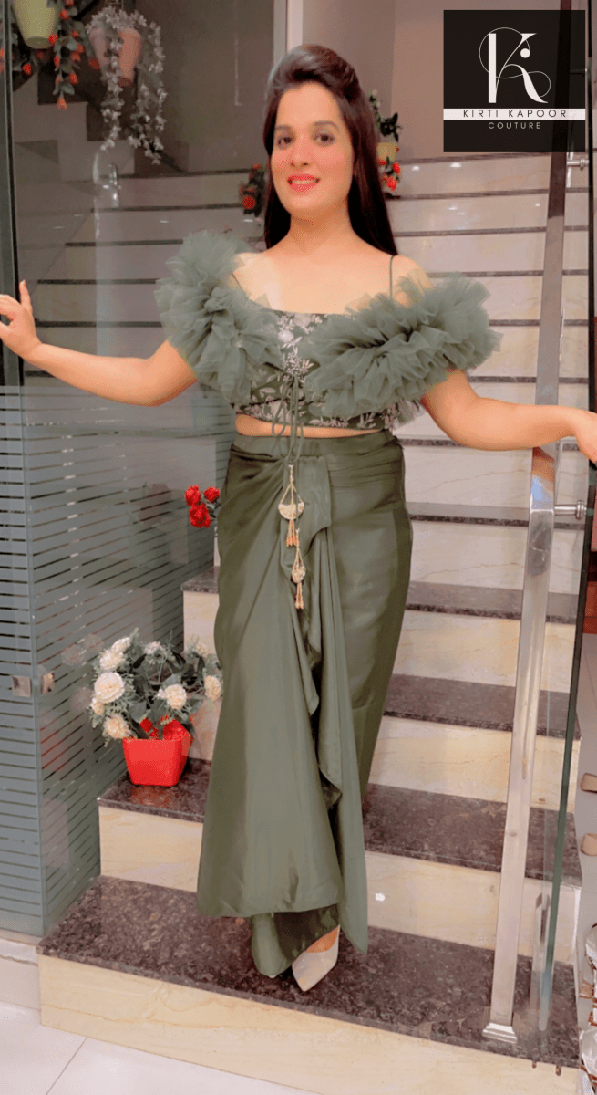 Designer Three Piece Set For Wedding Parties - Kirti Kapoor Couture