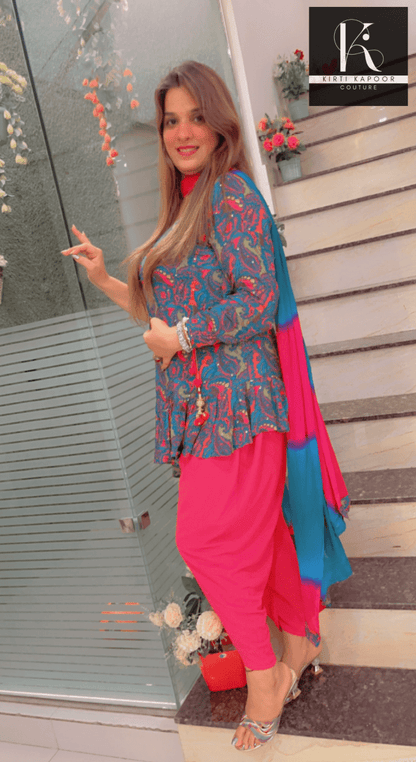 Dhoti Style Salwar Suit - Ethnic Wear by Kirti Kapoor - Kirti Kapoor Couture