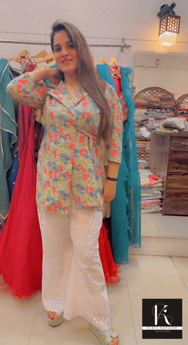 Dual - Tone Masterpiece Designer Co - Ord Set - Kirti Kapoor Couture