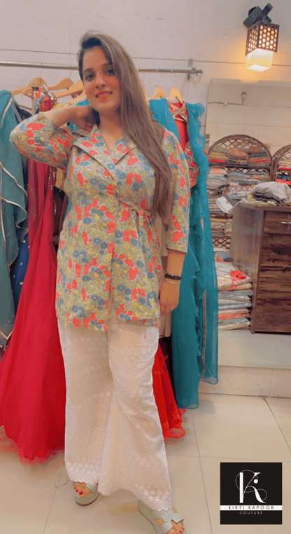 Dual - Tone Masterpiece Designer Co - Ord Set - Kirti Kapoor Couture