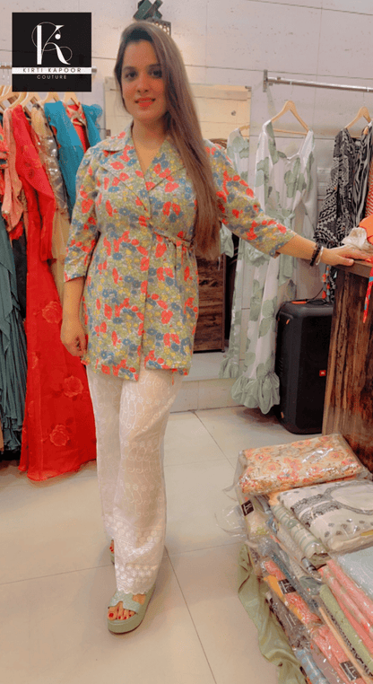 Dual - Tone Masterpiece Designer Co - Ord Set - Kirti Kapoor Couture