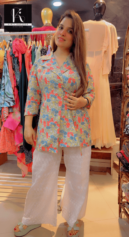 Dual - Tone Masterpiece Designer Co - Ord Set - Kirti Kapoor Couture