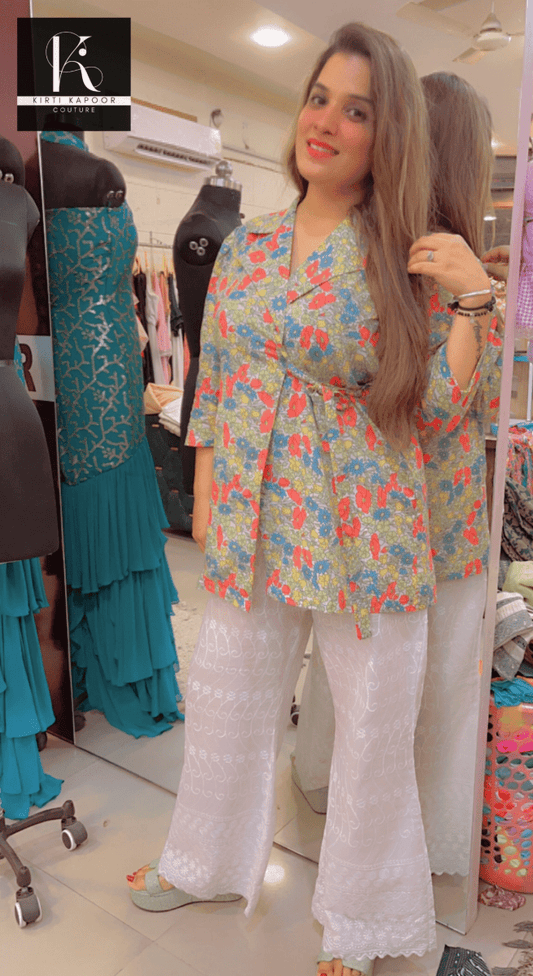 Dual - Tone Masterpiece Designer Co - Ord Set - Kirti Kapoor Couture