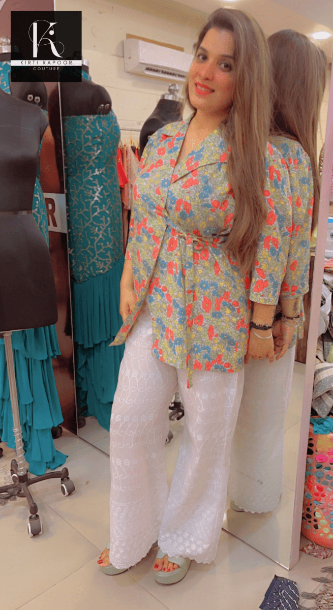 Dual - Tone Masterpiece Designer Co - Ord Set - Kirti Kapoor Couture