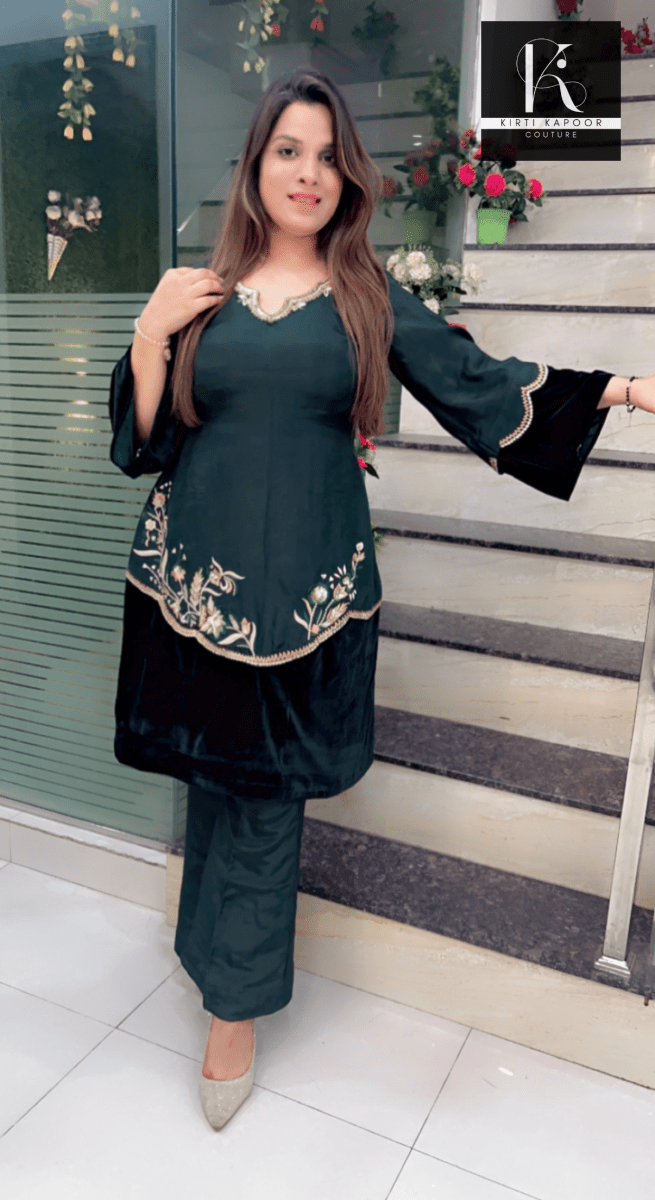 Embroidered Co - ord Set for Spring Season - Kirti Kapoor Couture