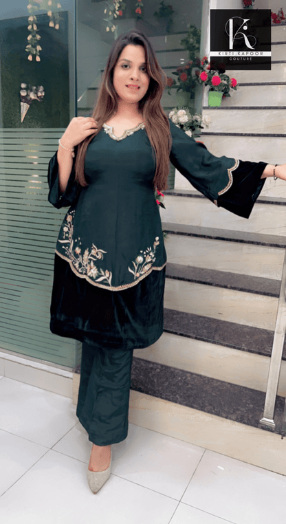 Embroidered Co - ord Set for Spring Season - Kirti Kapoor Couture