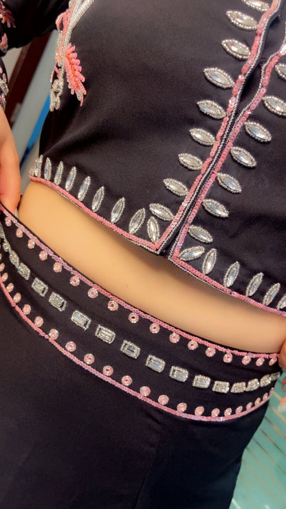 Embroidered Top & Skirt - Kirti Kapoor Couture
