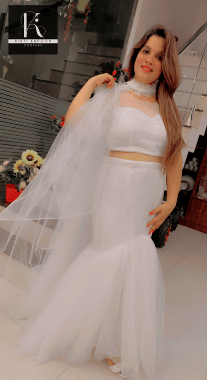 Fish - Cut Party Dress by Kirti Kapoor Couture - Kirti Kapoor Couture