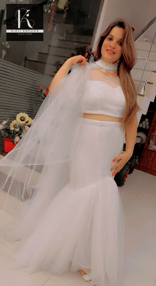 Fish - Cut Party Dress by Kirti Kapoor Couture - Kirti Kapoor Couture